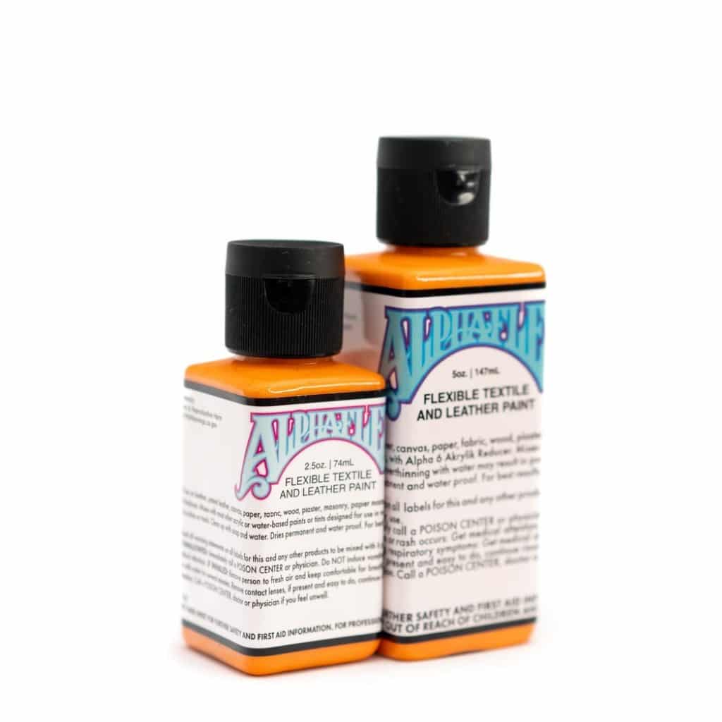 Alpha 6 - Tintura têxtil e couro flexível Alphaflex - Alpha laranja