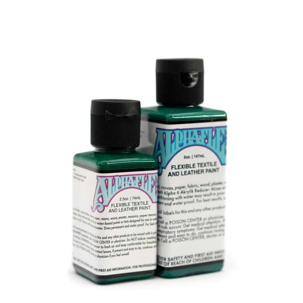Alpha 6 - Tinte flexible para cuero y textiles Alphaflex - Verde oscuro