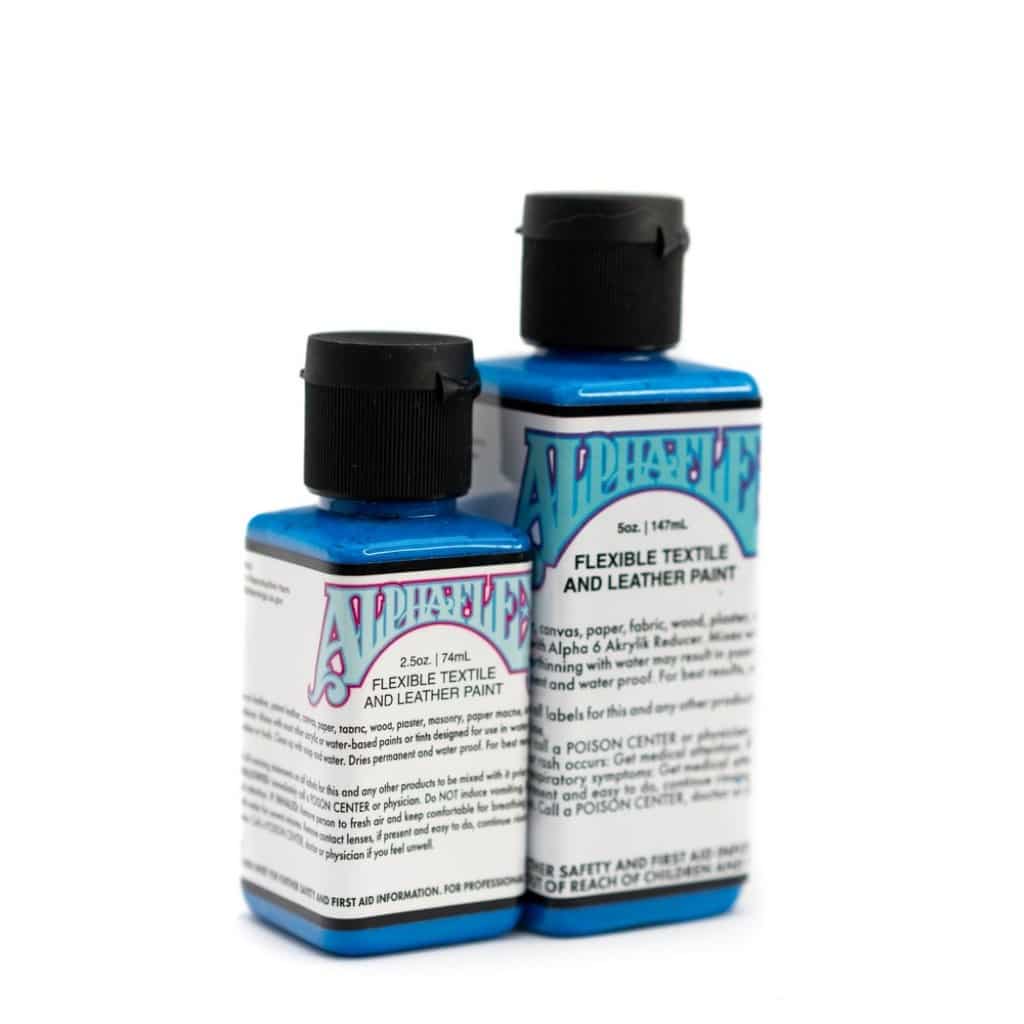 Alpha 6 - Tinte flexible para cuero y textiles Alphaflex - Azul electroshock