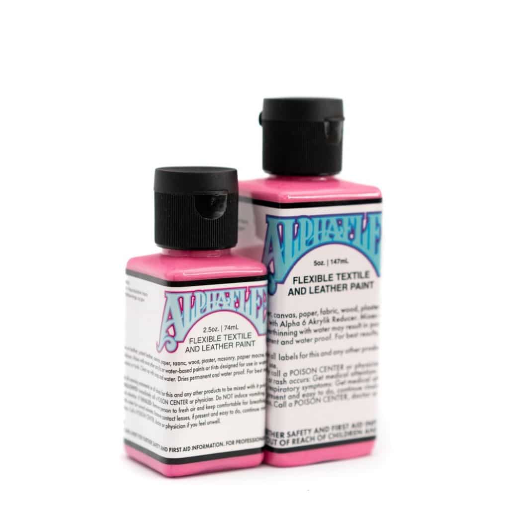 Alpha 6 - Tinte flexible para cuero y textiles Alphaflex - Rosa brillante