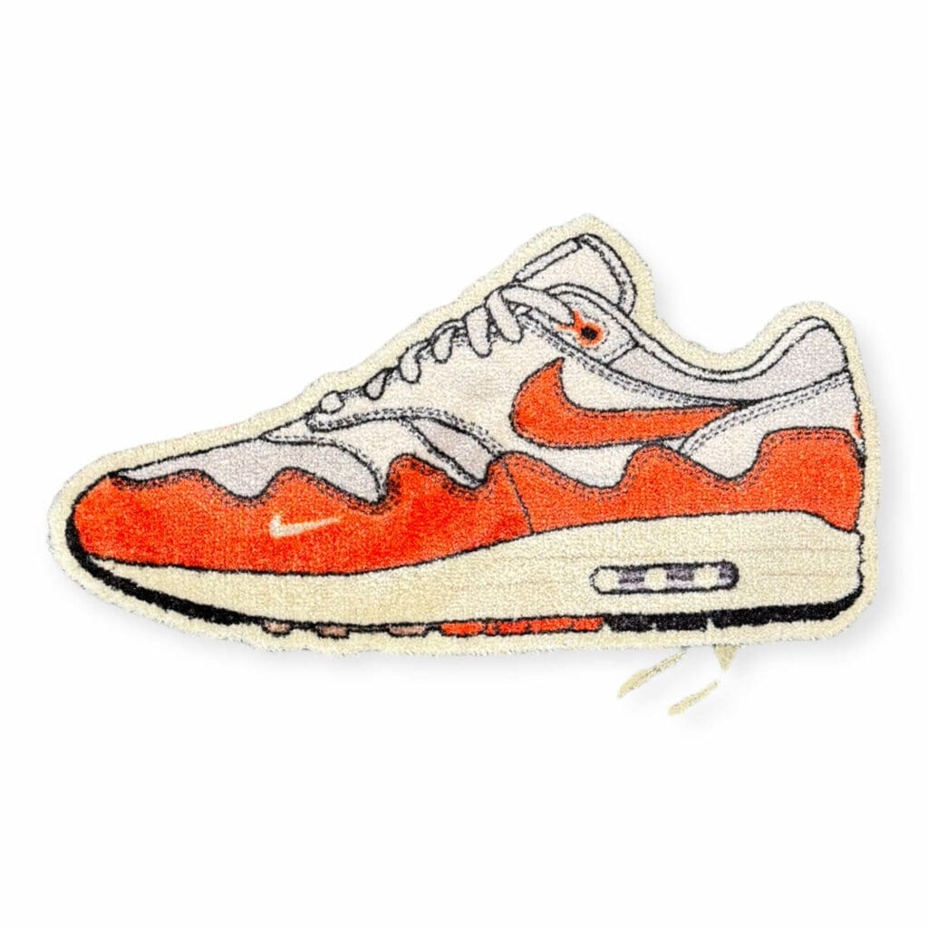 Tapete recortado Sneaker Essentials Air Max 1 Patta Wave Monarch